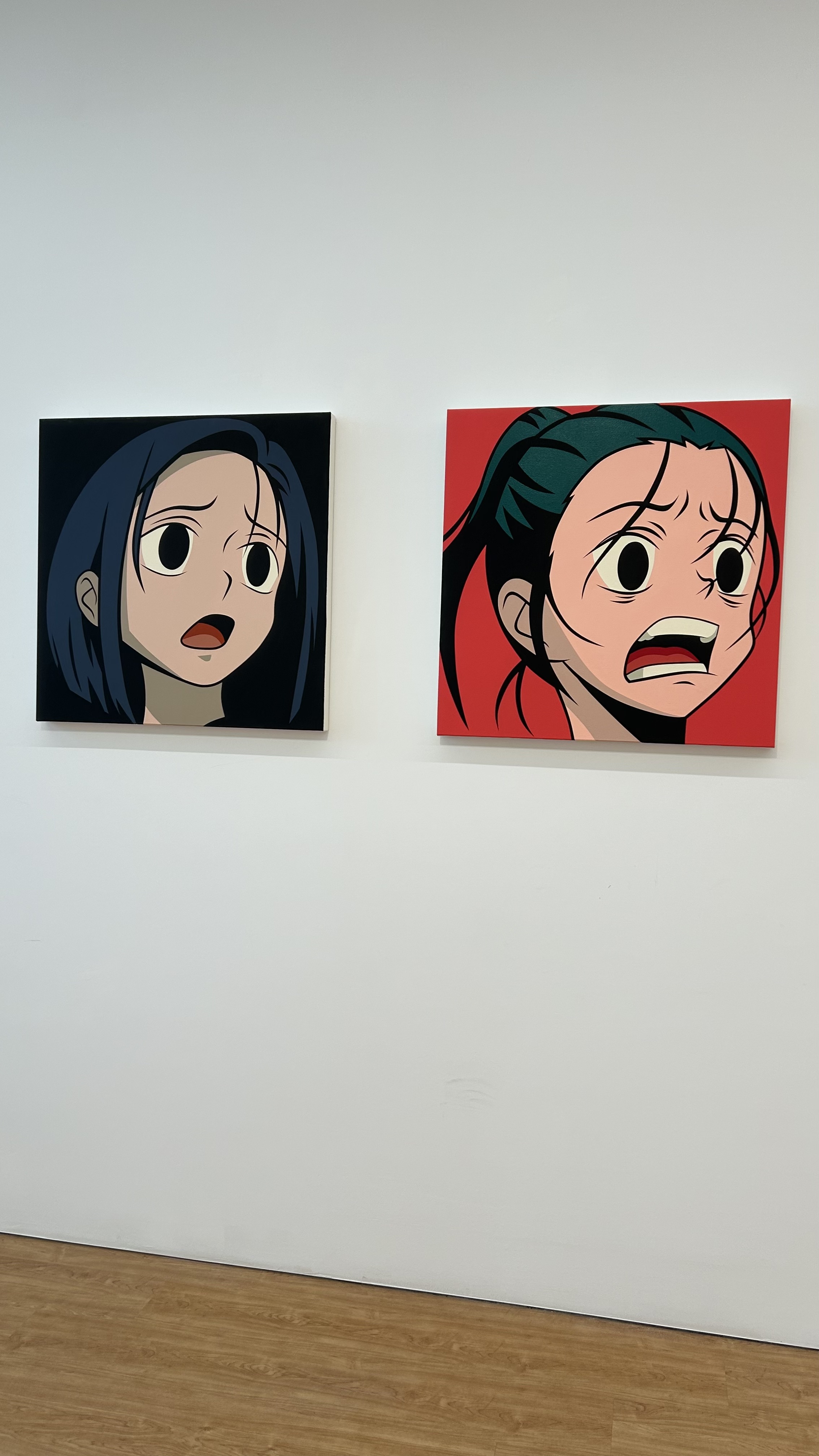 아라리오 갤러리에 걸린 아오키지(Aokizy) 작가의 작품