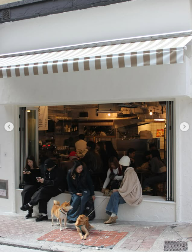 홍콩의 한국식 카페 