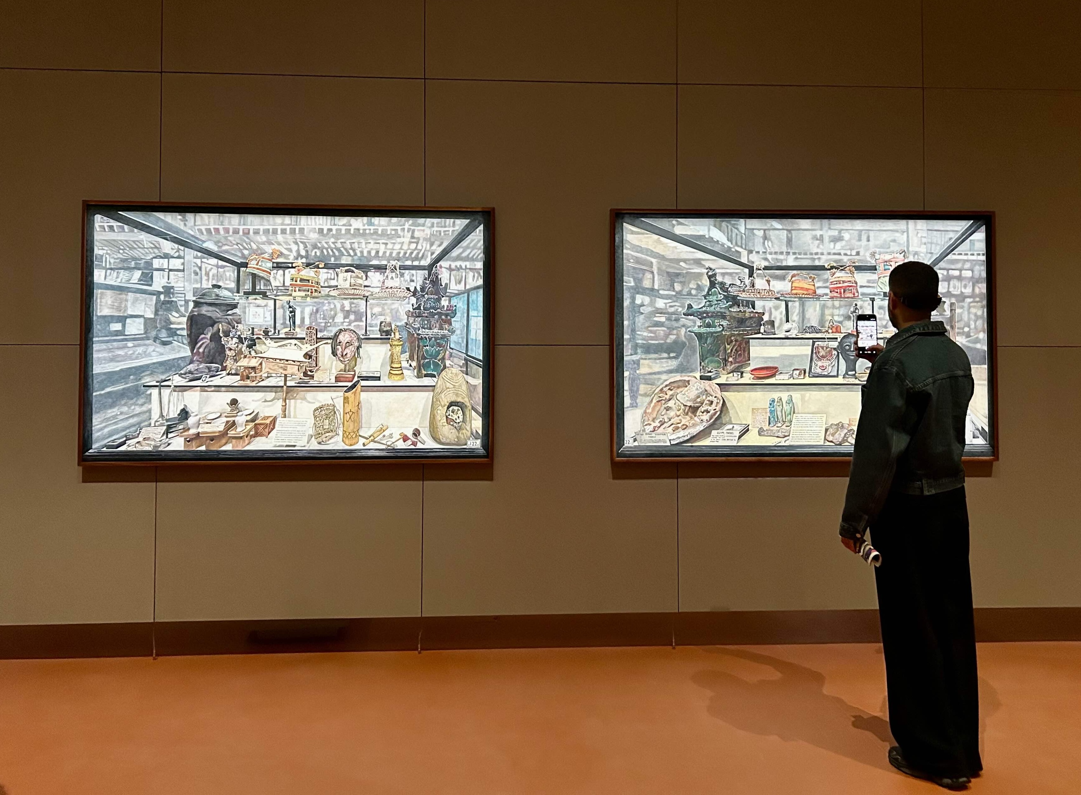 디리야 현대미술 비엔날레'에 출품된 '갈라 포라스-킴(Gala Porras-Kim)'의 작품