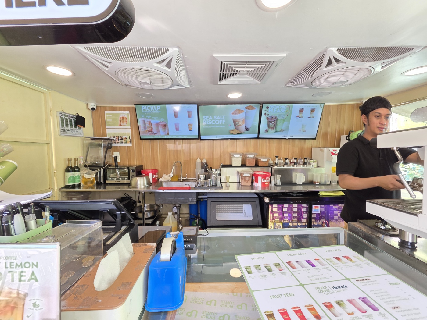 픽업 커피 내부모습