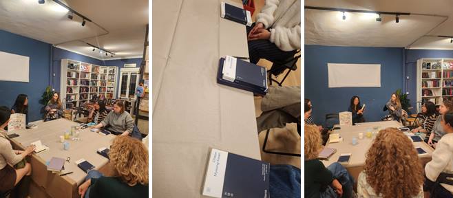 마드리드 한 서점에서 열린 천명관 '고래' 주제로 한  북클럽 모임