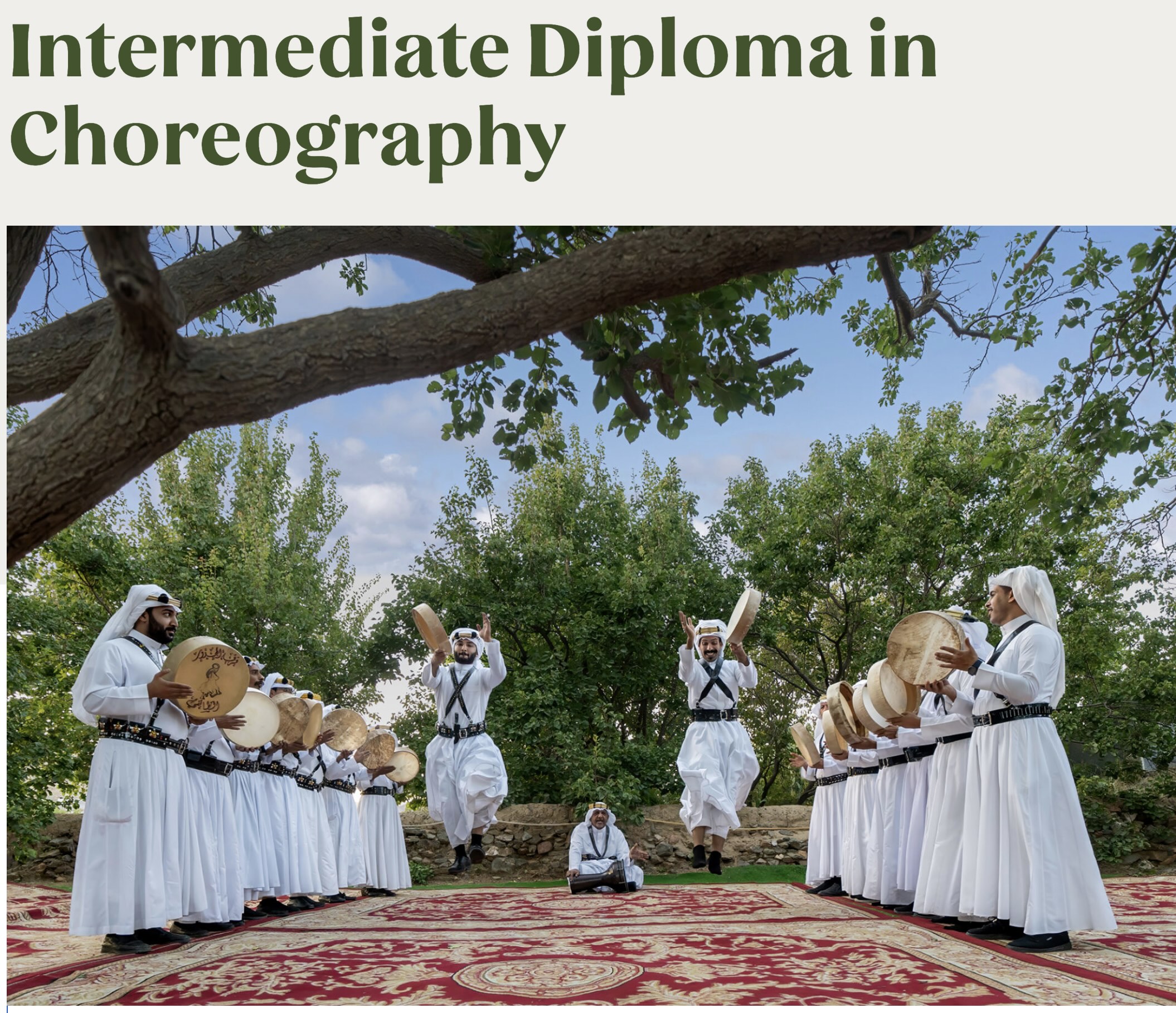 사우디 왕립전통예술학교 안무 전문 과정 