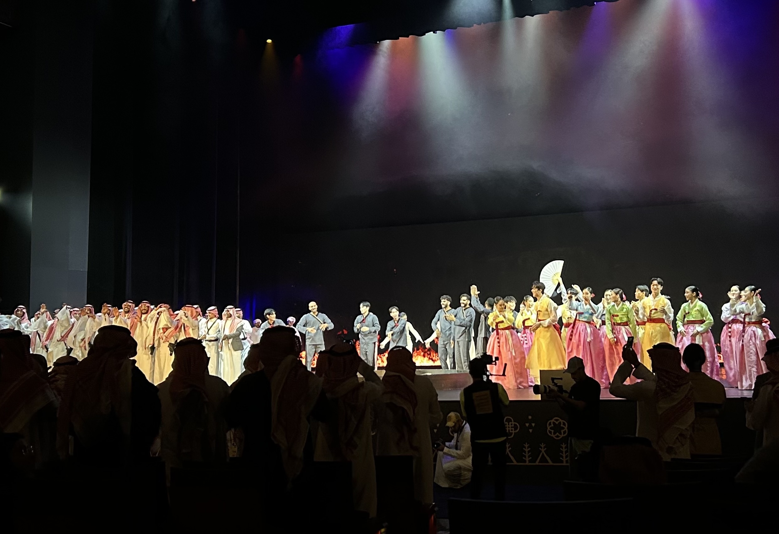 2023년 11월, 리야드에서 열린 한–사우디 전통예술 협력 무용공연 현장