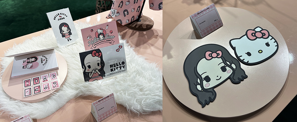 태국 방콕의 센트럴 칫롬(Central Chidlom) 쇼핑몰에서 진행된 '헬로키티 x 지수(Hello Kitty × Jisoo)' 팝업 현장