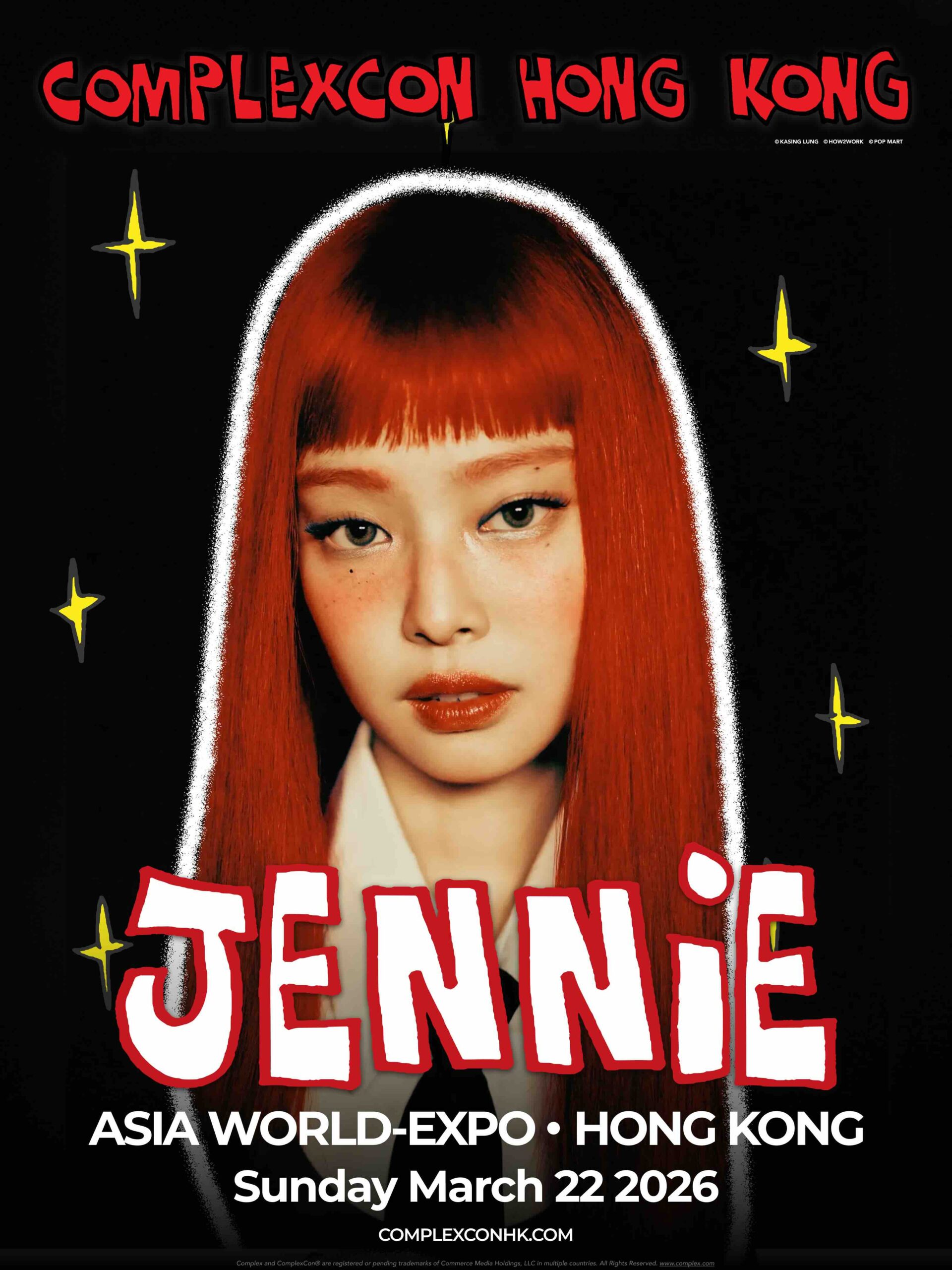 제니의 홍콩 콤플렉스콘 라이브 솔로 헤드라이너 데뷔 무대 포스터