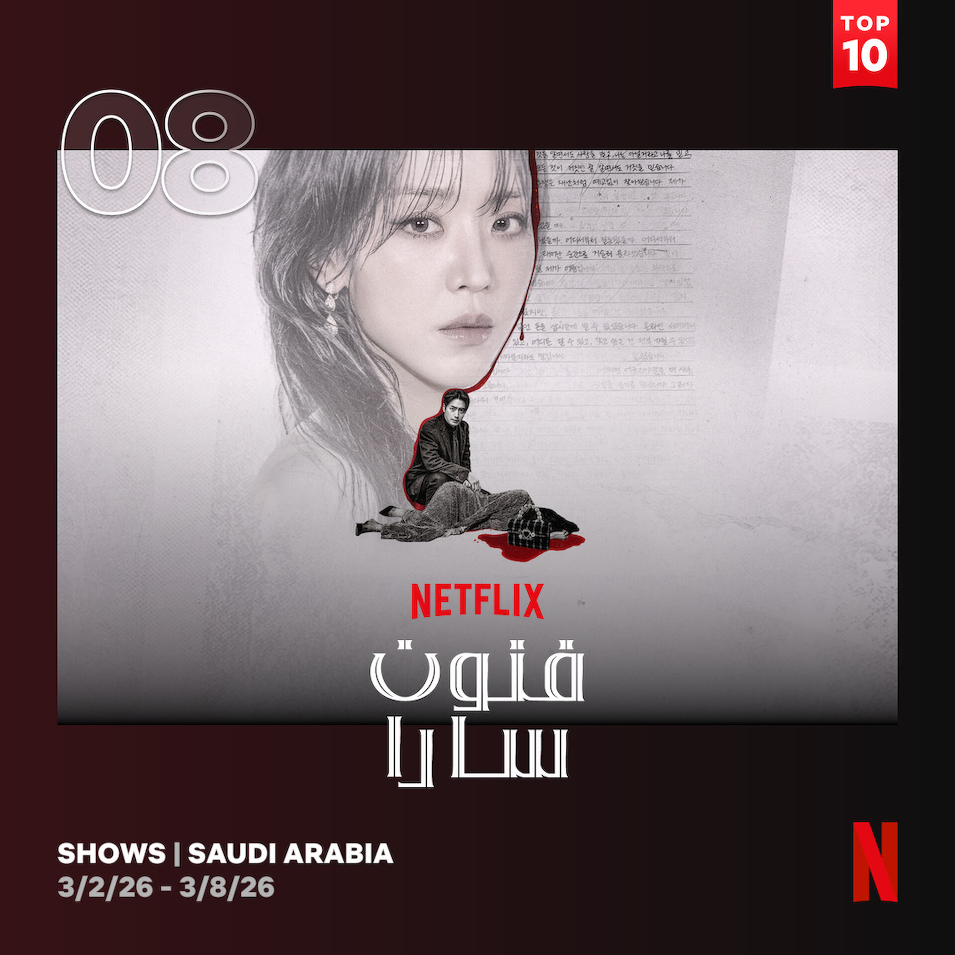 3월 넷플릭스 통계에 10위권 안에 진입한 한국 드라마들