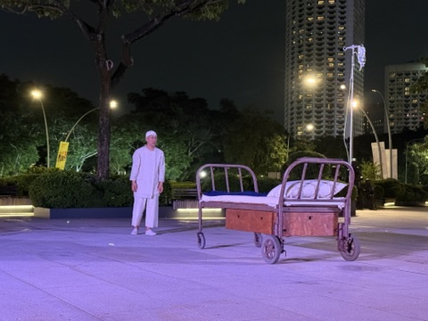 싱가포르 에스플래나드 포어코트 가든에서 열린 마린보이의 'Voyage' 공연 현장 - 출처: 통신원 촬영