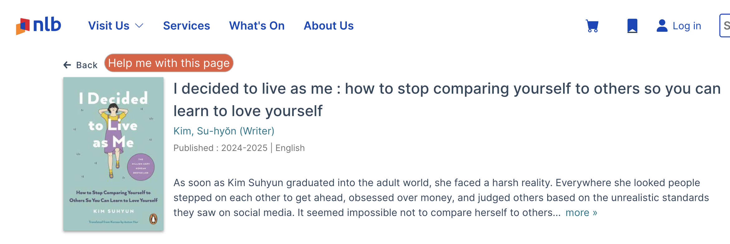 싱가포르 국립 도서관에서 대여 가능한 한국 힐링 에세이들