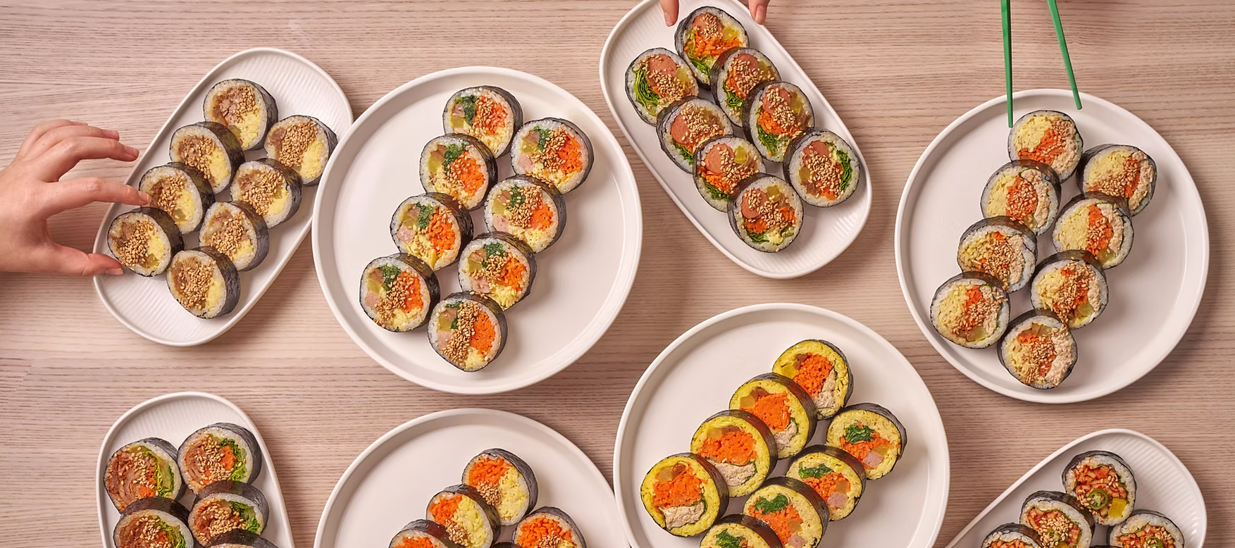 지난 7월 뉴욕 유니온 스퀘어에 오픈한 롤오버 김밥