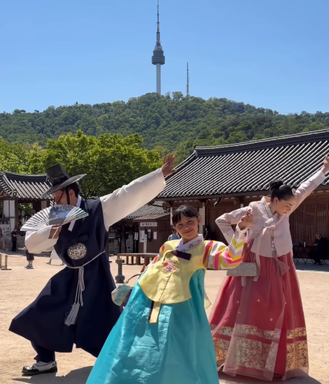 한국 여행을 담은 인스타그램 릴스(Reels) 캡처
