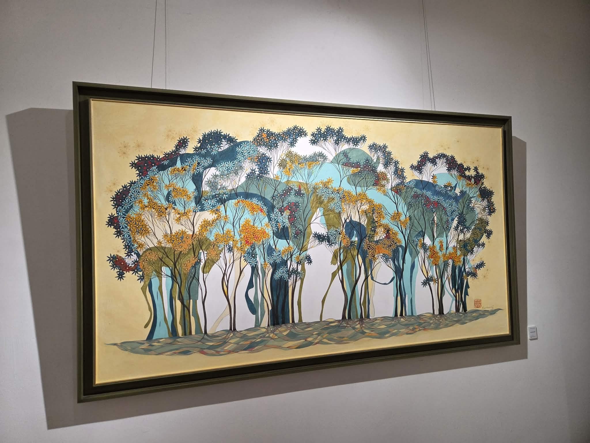  ‘P.Enkhtuvshin’ 작가, ‘블루 엔세스터스’ – 출처 : 통신원 촬영 