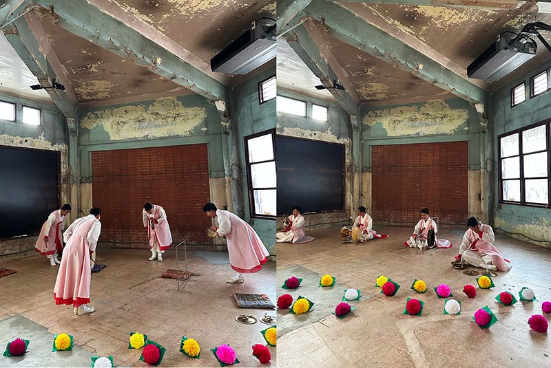 전시 오프닝 세레머니 현장 - 출처: 통신원 촬영